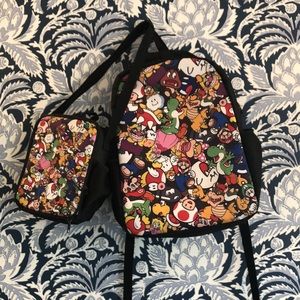 Mario Backpack and Lunchbox